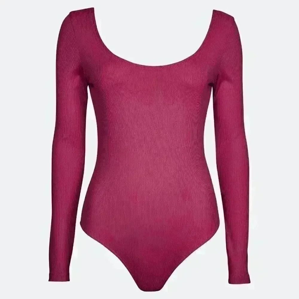 Bik Bok Ribbed long sleeves Bodysuit
